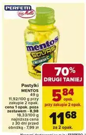Carrefour Pastylki z witaminą c Mentos oferta