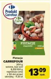 Carrefour Pistacje prażone solone Carrefour oferta
