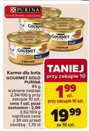 Carrefour Karma dla kota z indykiem Purina Gourmet Gold oferta