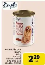 Carrefour Karma w sosie z wołowiną Simpl oferta