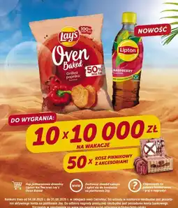 Carrefour Herbata mrożona raspberry Lipton Ice Tea oferta