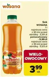 Carrefour Sok wieloowocowy Wosana oferta