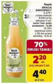 Carrefour Napój musujące jabłko z agrestem Bracia Sadownicy oferta
