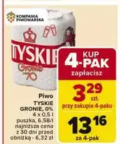 Carrefour Piwo Tyskie 0.0% oferta