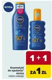 Carrefour Nawilżający spray ochronny na słońce spf 50+ Nivea Sun Kids oferta