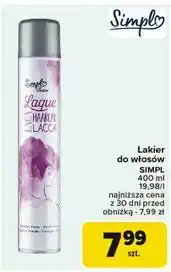 Carrefour Lakier do włosów Simpl oferta