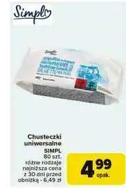 Carrefour Chusteczki wielofunkcyjne Simply Choice oferta