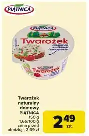 Carrefour Twarożek domowy z rzodkiewką Piątnica oferta