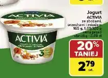Carrefour Jogurt ze zbożami orzechami i miodem Danone Activia oferta