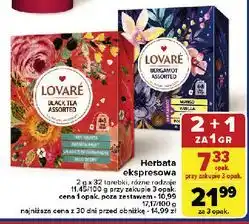 Carrefour Herbata ekspresowa black tea assorted Lovare oferta