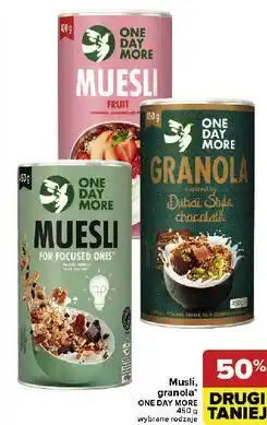 Carrefour Granola o smaku dubajskiej czekolady One Day More oferta