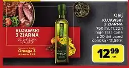 Carrefour Olej z lnem oraz pestakami dyni Kujawski 3 Ziarna oferta