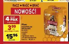 Carrefour Piwo Kasztelan Miodowe oferta