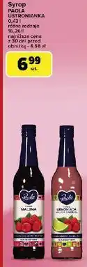 Carrefour Syrop malina limonka Paola Lemoniada oferta