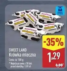 ALDI Cukierki krówki mleczne Sweetland oferta