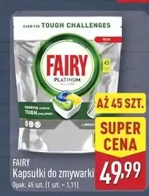 ALDI Tabletki do zmywarek lemon Fairy Platinum oferta