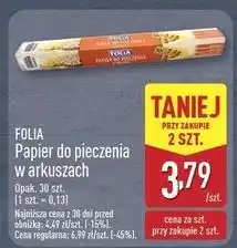 ALDI Papier do pieczenia Folia oferta