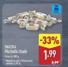 ALDI Cukierki śnieżkowe Śnieżka Michałki oferta