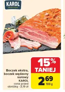Carrefour Boczek surowy Karol oferta