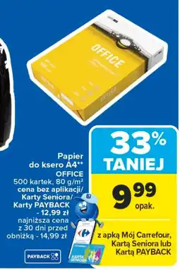 Carrefour Papier ksero Office oferta