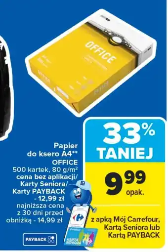 Carrefour Papier ksero Office oferta