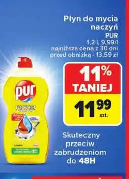 Carrefour Płyn do naczyń Pur oferta