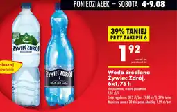Biedronka Woda źródlana Żywiec Zdrój oferta
