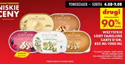 Biedronka WSZYSTKIE LODY FAMILIJNE CARTE D'OR, oferta