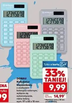 Kaufland Kalkulator kieszonkowy k-dt2082 Donau Tech oferta