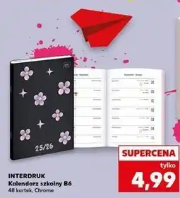 Kaufland Kalendarz szkolny b6/48k. chrome Interdruk oferta