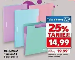 Kaufland Teczka a4 5 przegródek Berlingo oferta