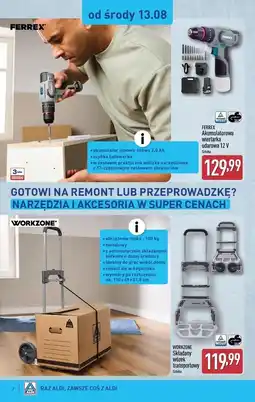 ALDI Wózek transportowy Workzone oferta