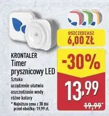 ALDI Timer prysznicowy led Krontaler oferta