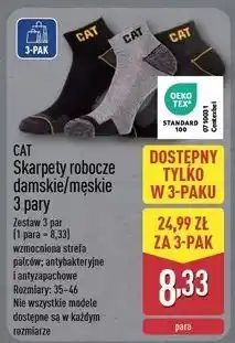 ALDI Skarpety robocze męskie Cat oferta
