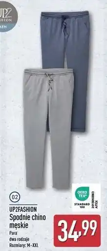 ALDI Spodnie męskie chino m-xxl Up2Fashion oferta