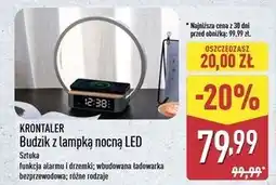 ALDI Budzik z lampką led Krontaler oferta