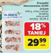 Carrefour Krewetki białe blanszowane 31/40 Ocean (Ryby) oferta