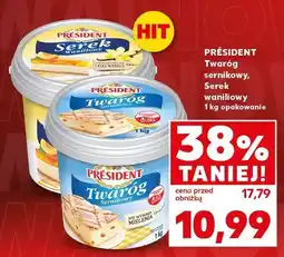 Kaufland Serek waniliowy z pokruszoną laską wanilii President oferta