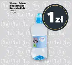 Netto Woda źródlana niegazowana Krystalia Kids oferta