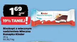 Netto Biszkopt z mlecznym nadzieniem Mleczna Kanapka Kinder oferta