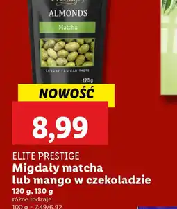 Lidl Migdały matcha lub mango w czekoladzie Elite Prestige oferta