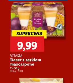 Lidl Deser z serkiem mascarpone Vitasia oferta