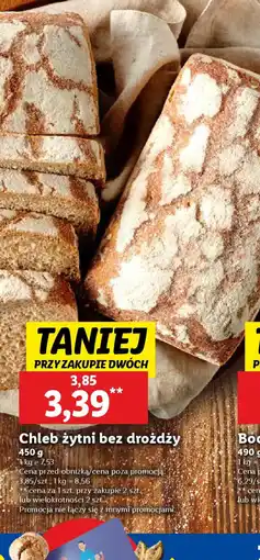 Lidl Chleb żytni bez drożdży oferta