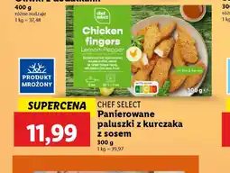 Lidl Panierowane paluszki z kurczaka z sosem Chef Select oferta