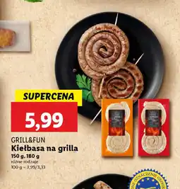 Lidl Kiełbasa na grilla Grill&Fun oferta