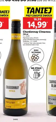 Lidl Wino Cimarosa Chardonnay oferta