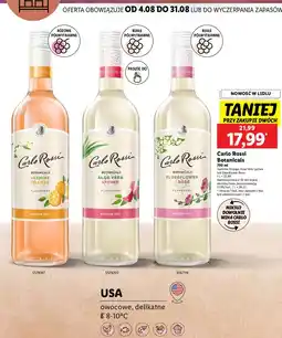 Lidl Wino Carlo Rossi Botanicals Elderflower Rose oferta