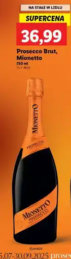Lidl Wino Mionetto Prosecco oferta