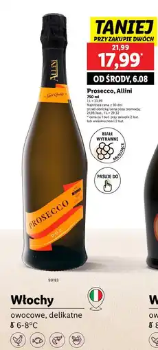 Lidl Wino Allini Prosecco oferta
