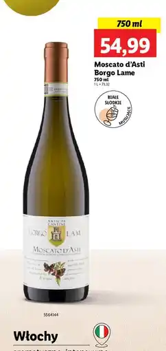 Lidl Wino Borgo Lame Moscato D'asti oferta